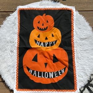 🩶5/$30 Happy Halloween Jack o Lantern Kitchen Tea Towel Tag Brand New No Tag